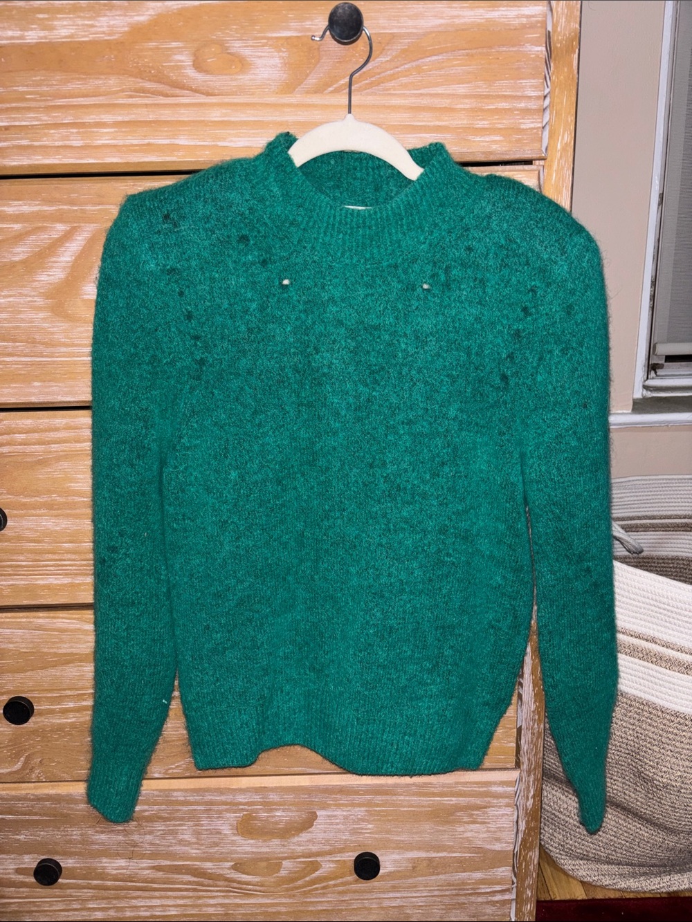 & Other Stories Emerald Green Turtleneck Sweater